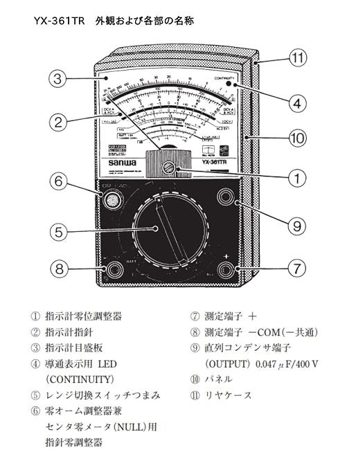 Sanwa - YX361TR Analog Multitesters