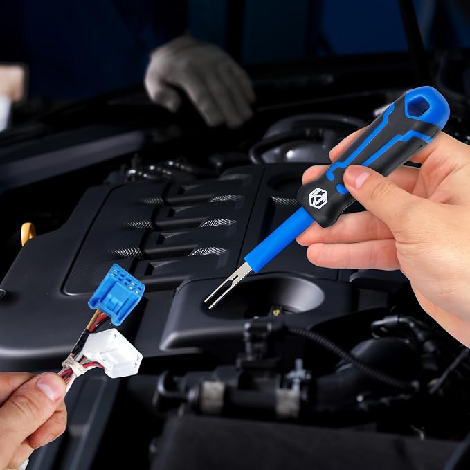 Kuntech 30 PCS Universal Terminal Release Kit, Universal Electrical Terminal Removal Tool for Replaces Universal Vehicle Wire Harness Pin Connector Release