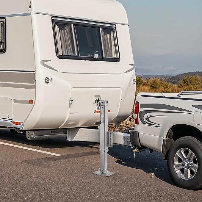 VEVOR Heavy Duty Swivel Trailer Jack, 8000 lbs Static Load Capacity, 28.5" Lift Jack Stand with Handle for RV, Horse, Utility, and Yacht Trailers