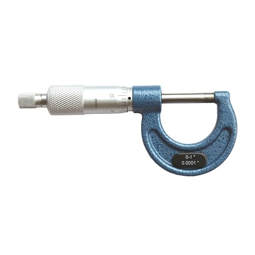 HFS(R) 0-1" Outside Micrometer with 0.0001" Accuracy, Carbide Anvil and Laser-Etched Scale