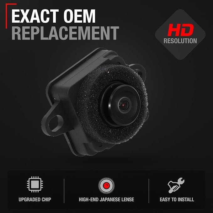 Rear View Backup Camera, Reverse Park Assist - Compatible with 2015-2022 Dodge Challenger - OEM 4672760AC, 592-059