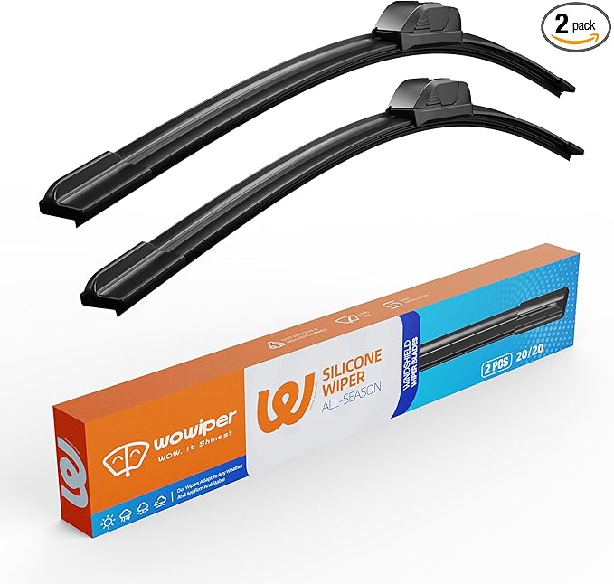 20 inch Silicone Wiper Blades Replacement for Ford F150 F250 F350 F450 F550 2008-1999 Expedition 2007-99 Explorer 10-05 Silicone Windshield Wiper Blades With 20 Wiper Blades 2 Pack (Set of 2)