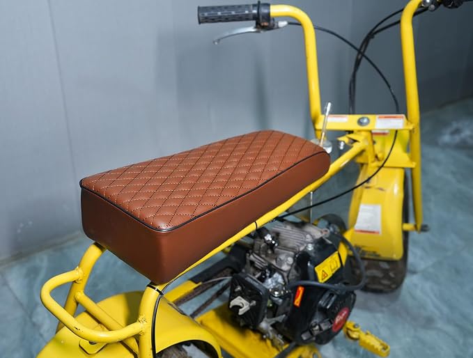 JMCHstore Upgraded 19'' Seat for Coleman ct200u, Baja DB30 (Blitz, Dirt Bug, Racer) ct200 200cc 196cc Motor 6.5HP Mini bike Trail Powersports Parts (Brown Diamond Stitch)