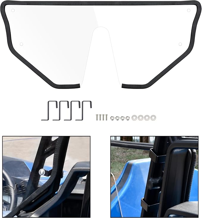 SAUTVS Rear Windshield for Polaris Slingshot S R SL SLR LE, Scratch Resistant Hard-coated Polycarbonate Rear Wind Deflector Rear Panel for Polaris Slingshot S R SL SLR LE 2015-2025 Accessories