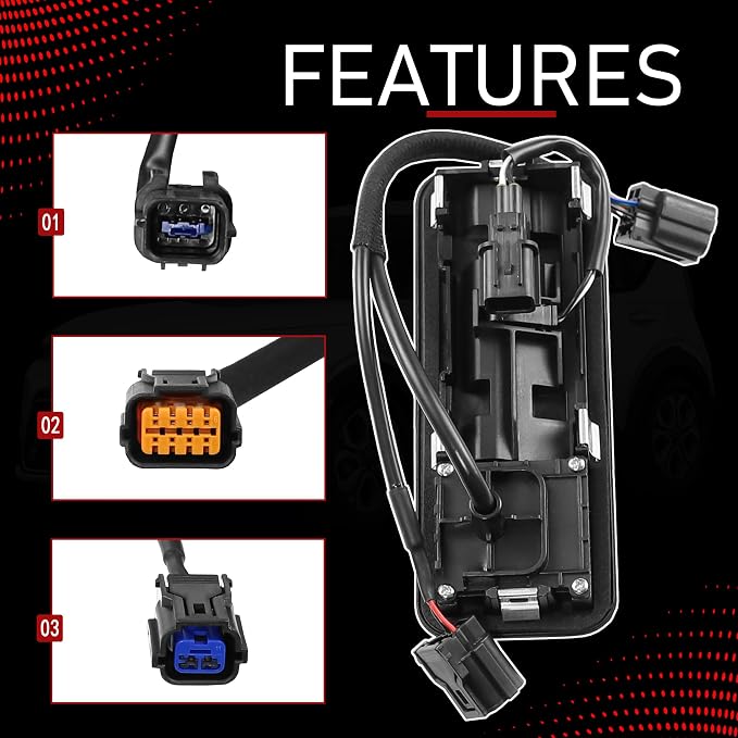 99240-K0000 Car Rear View Backup Camera with Trunk Release Switch | Compatible with 2020-2022 Kia Soul, Replaces 99240K0000, Backup Reverse Park Assist, Rear View Tailgate Handle Assist Camera