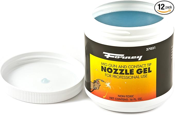 Forney 37031 Nozzle Gel For Mig Welding,16-Ounce,White,(Pack of 12)