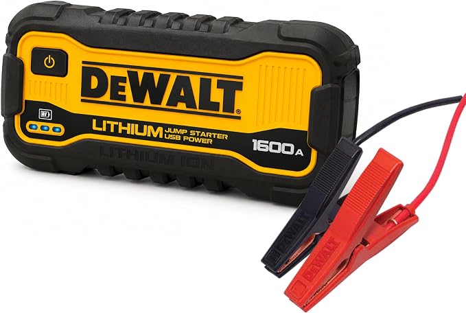 DeWalt DXAELJ16 1600 Peak Amp Jump Starter Battery Booster with USB Power Station