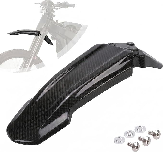 Real Carbon Fiber Front Fender for E Ride Pro,Front Mudguard Mud Guard for Electric Dirt Bike Eride Pro S/SS 2.0 3.0/SR