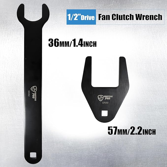 SMOTIVEPRO 2PCS Fan Clutch Wrench Set for Use with Ford Vehicles