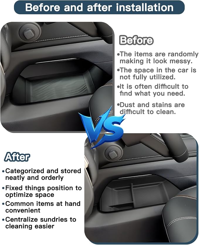 Ruiya 2025 2026 Armada Console Organizer for 2026 Nissan Armada Accessories Armrest & Lower Console Organizer Compatible with 2025 2026 Nissan Armada SV/SL/Platinum/Pro-4X/Platinum Reserve-2Packs
