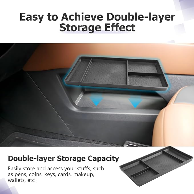 LUWU Low Center Console Organizer Compatible with 2022 2023 2024 2025 2026 Nissan Pathfinder SL/Platinum/Rock Creek Accessories 2025 Pathfinder Armrest Console Organizer Armrest Lower Storage Tray