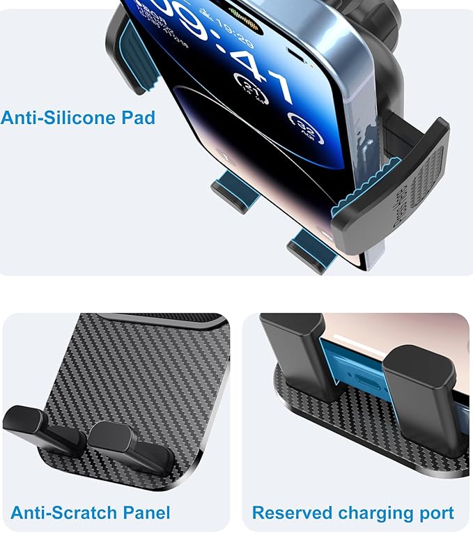 Car Phone Holder for 2023 2024 2025 2026 Chevrolet Colorado Accessories 11.3 Inch Screen Fixed Clip Cell Phone Mount Hands-Free 360 Degree Rotation