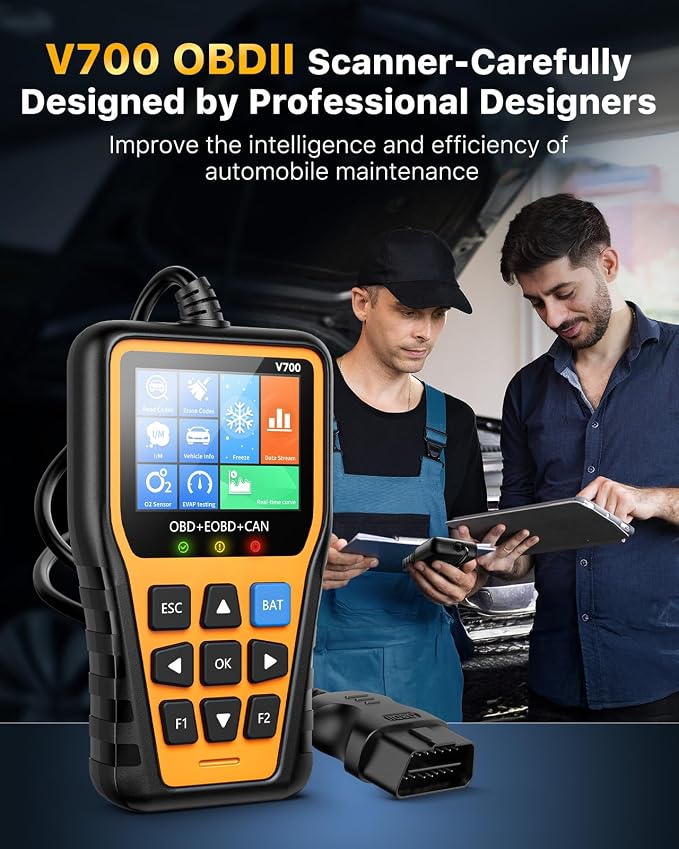 OBD2 Scanner - Enhanced Fixd Car Diagnostic Tool with Battery Tester Car Code Reader That Can Print Data to The Cloud Reads and Clears Engine Error Codes for All OBD II Protocol Vehicles Since 1996