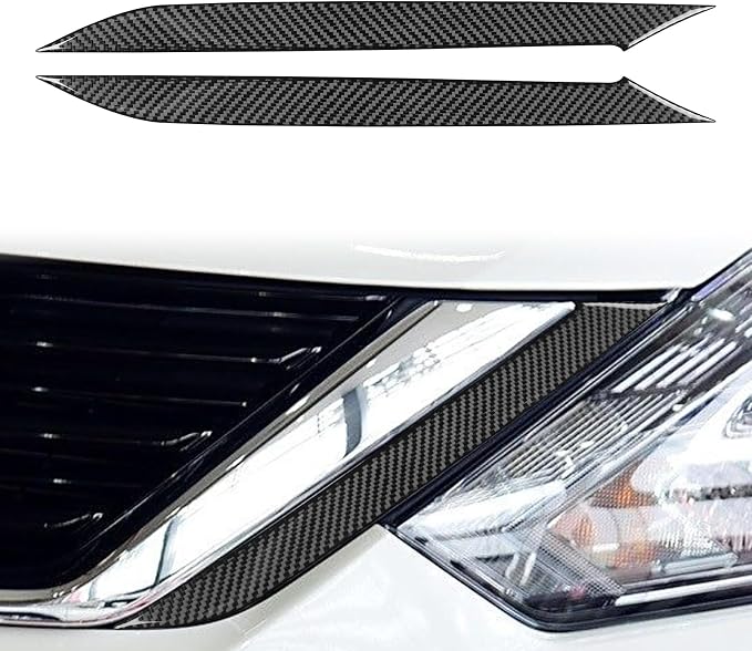 Soft Real Carbon Fiber Compatible with Nissan Altima 2013 2014 2015 2016 2017 2018 Interior Accessories Front Bumper Grille Cover Trim Accessories