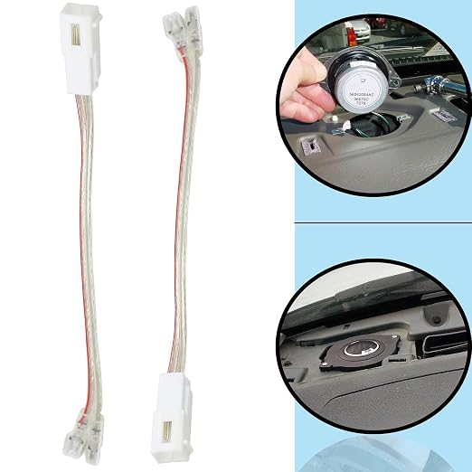 RED WOLF Dash Tweeters Speaker Wiring Harness + Front Forward Facing View Camera for Jeep Wrangler JL/JLR/JLU/JT Gladiator Rubicon Off-Road 2018-2021 Front Trail Cargo Camera