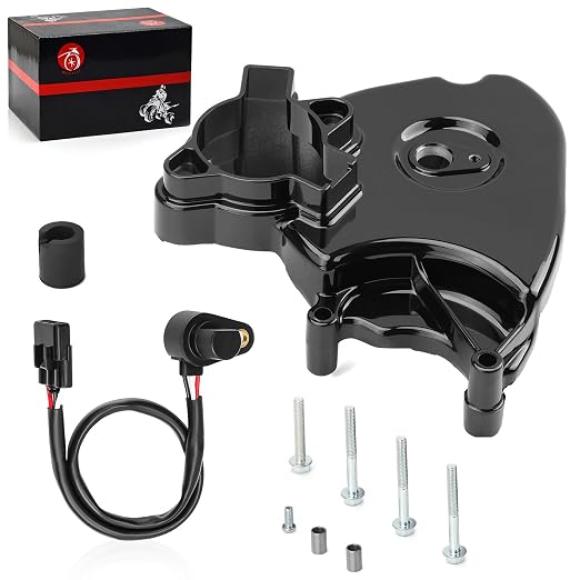 Engine Front Drive Sprocket Cover & Speed Sensor Compatible with Suzuki GSX1300R Hayabusa 1999-2007 11361-24F10 34990-35F00