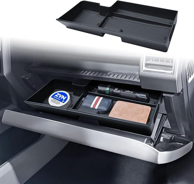 EDBETOS Center Console Drawer Organizer and Glove Box Organizer Tray for 2015-2020 Ford F150, Interior Accessories