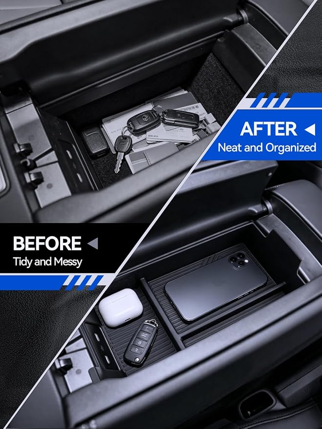 for Mercedes E350/E450 Center Console Organizer 2024 2025 2026 Mercedes Benz E-Class W214 All Trims Accessories Armrest Tray Middle Storage Box Insert Container Durable ABS Plastic