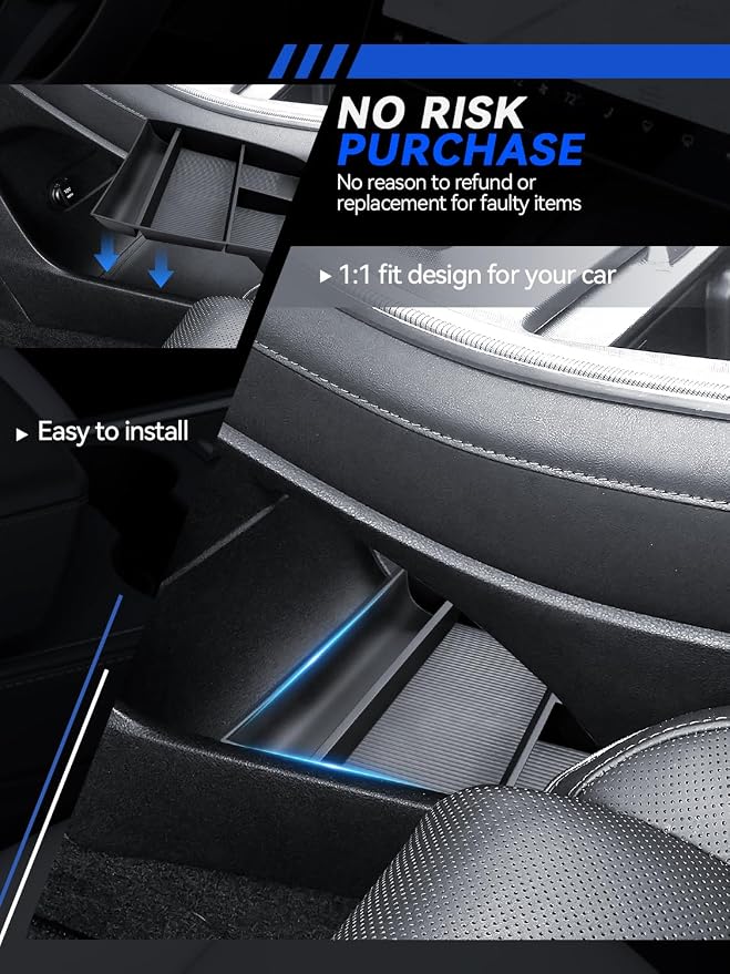 for Palisade Center Console Organizer 2023 2024 2025 Hyundai Palisade (SE, SEL, XRT, Limited, Calligraphy) Accessories Armrest Tray Middle Storage Box Insert Container Durable ABS Plastic