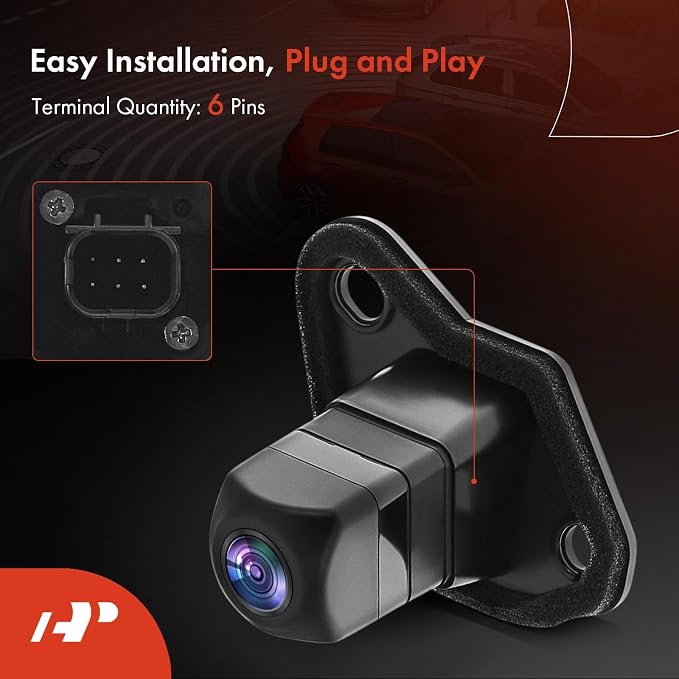 A-Premium Rear View Backup Camera Compatible with Toyota | Parking Camera for 2017 2018 2019 Prius Prime - Replace# 86790-47080