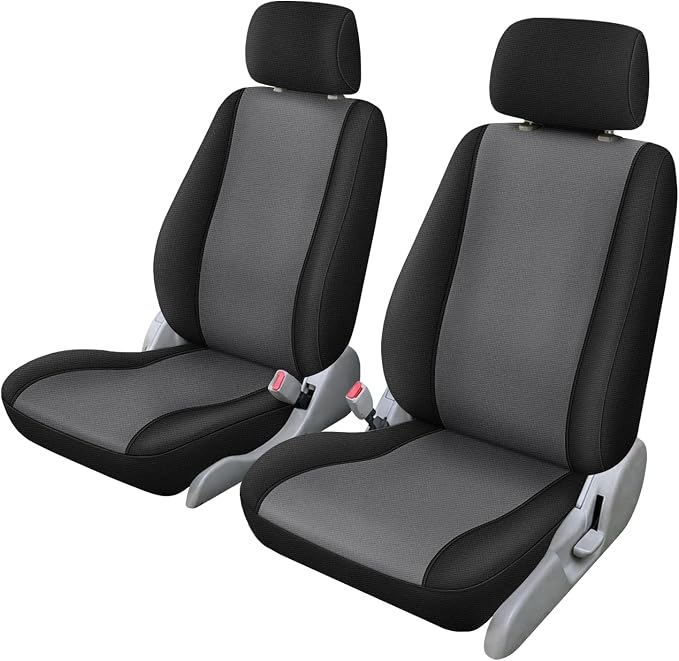 SAPUBK Front Seat Covers Replace for 1995-2004 Toyota Tacoma Flat Bucket Seat, Premium Neoprene with Composite Soft Foam Lining Breathable Seat Cover Cushion
