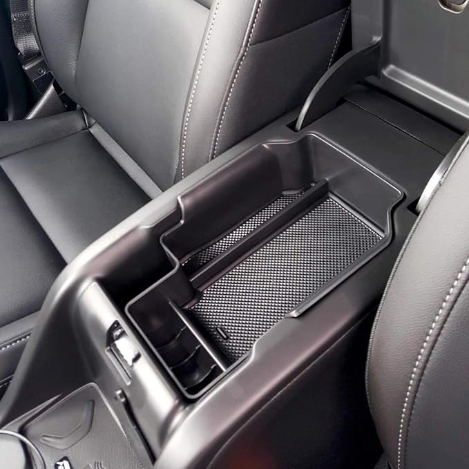 JDMCAR Center Console Cover and Center Console Tray (Black Trim) Compatible with 2015-2022 Chevy Colorado/GMC Canyon