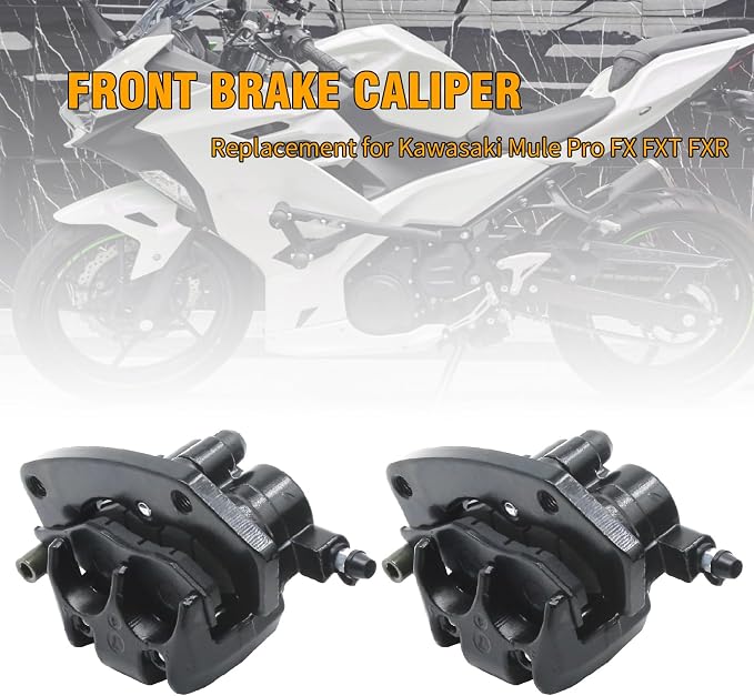 1 Pair 43080-0138 Front Brake Calipers, Replacement for Kawasaki Mule Pro FX FXT FXR DX DXT KAF820 KAF1000 UTV 2015-2024, Replaces 43080-0139