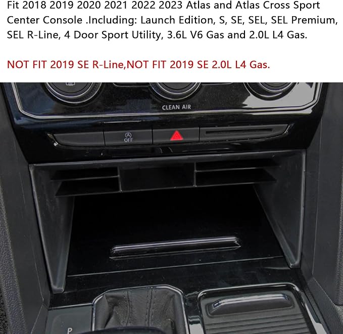 EDBETOS Center Console and Dashboard Storage Box Organizer Compatible with Atlas Accessories Cross Sport 2018-2022 2023