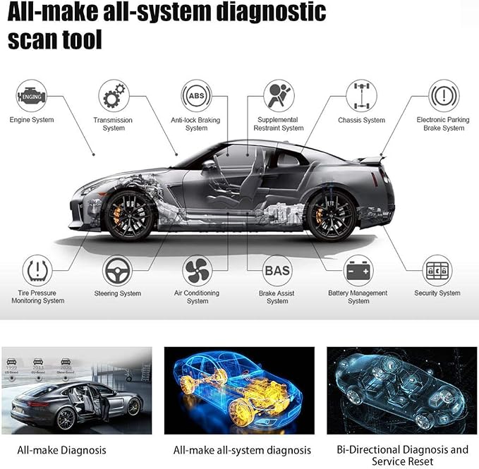 Autel MaxiSys MaxiVCI Mini Bluetooth Connector, Vehicle Communication Wireless Diagnostic Interface, Work for Autel Scanner MK808BT MK808TS MX808TS MP808TS TS608 PRO MK808Z-BT MK808K-BT MP808BT