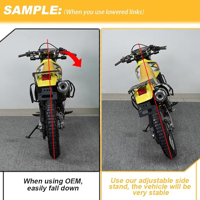 Kickstand Side Stand Fit for CR125R CRF250R CRF450X CRF450R | Aluminum, Motorcycle Foot Side Support