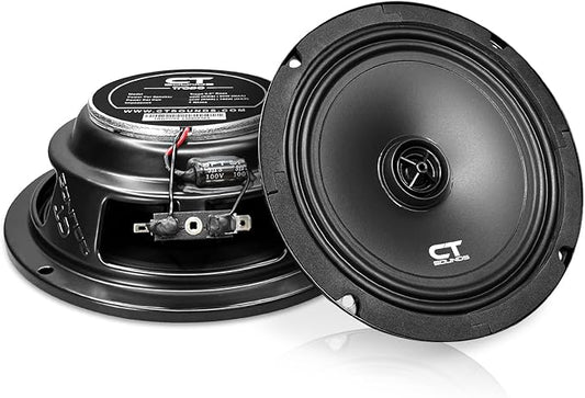 CT Sounds Tropo 6.5” 160 Watt Shallow-Mount Coaxial Car Speakers - Pair