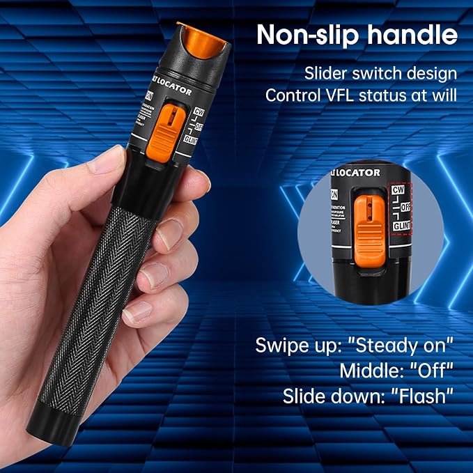 Fiber Termination Kit, 10Km Visual Fault Locator, Fiber Light Meter G710A, Fiber Cleaver F-6S, FTTH Fiber Optic Tool Kit for CATV Engineering