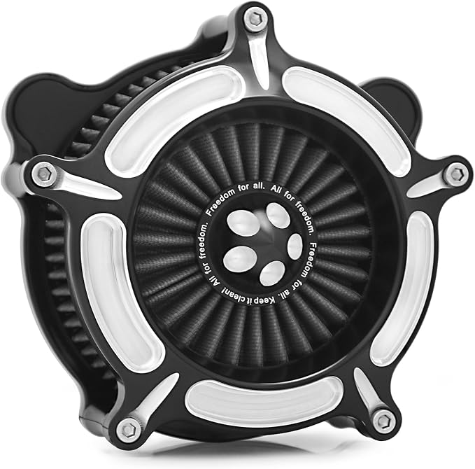 For harley air cleaner filter Sportster Softail Touring street road king glide Dyna for harley davidson air intake filters (Contrast Cut - Gray Filter, C-For Touring 08-16, Softail 16-17)