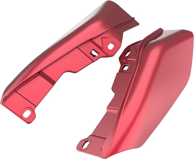 Color - Matched Mid Frame Air Deflectors Heat Shield, Perfectly Fit for Harley Touring Models 2009-2026 Velocity Red Sunglo