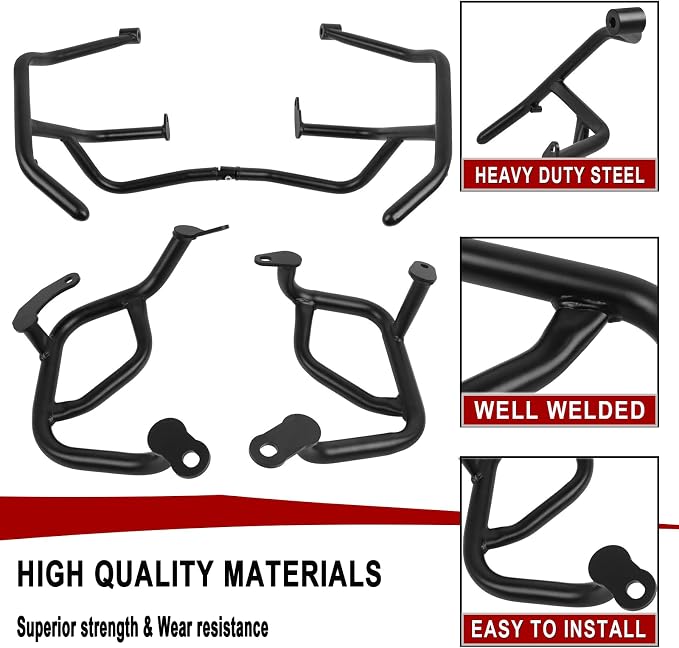 Highway Crash Bar Engine Guard Replacement for BMW F900R F900XR F 900R 900XR 2020 2021 2022 2023 2024(Upper and Lower)
