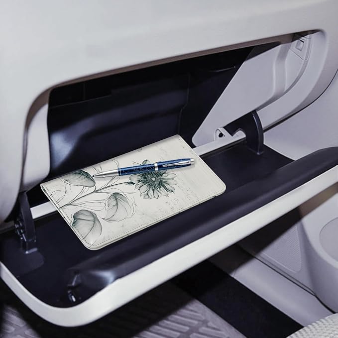 CoBak Car Registration and Insurance Holder - Vehicle Glove Box Car Organizer,Auto Truck Comparment Accessories Case with Magnetic Closure for Driver License,Cards