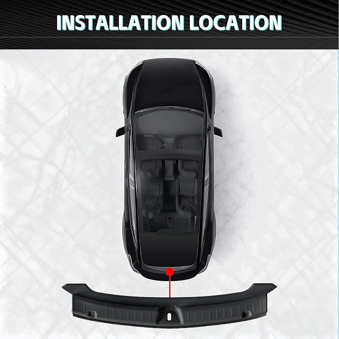 for Tesla Model Y Juniper 2025 2026 Rear Bumper Guard,TPE Rear Trunk Door Sill Protector Accessories