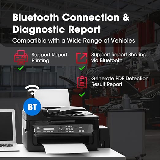 Car Battery Tester, LAUNCH BST360 6V 12V Battery Load Tester Auto Alternator Analyzer for CCA, AGM, GEL Type, Compatible with Android/iPhone/LAUNCH X431 Diagnostic Tools, Bluetooth Connection
