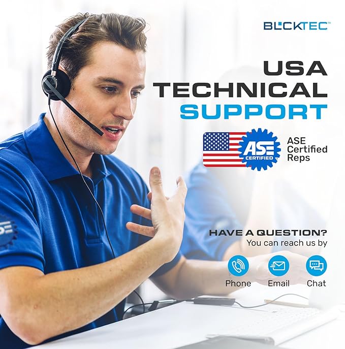 BLCKTEC 420 Bluetooth OBD2 Scanner Diagnostic Tool - Vehicle Code Reader for Car - Clears Check Engine Light - Comes with Premium OBD App On IOS & Android - Works For All Cars 1996 & Newer