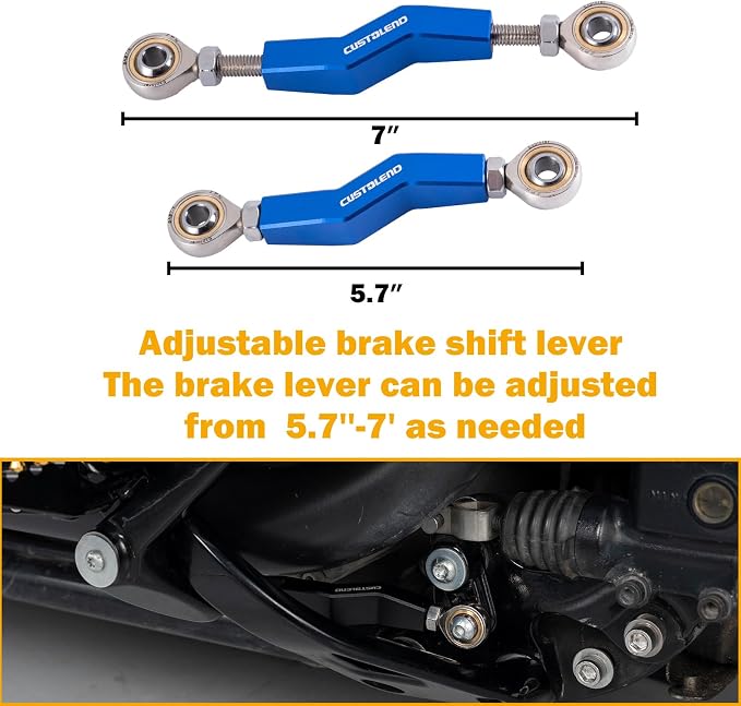Brake Linkage Angle Adjustment Lever for Harley, Rear Brake Riser, Brake Shift Lever Compatible for 2018+ Softail M8 Harley Low Rider S/ST, Street Bob, Makes Braking 20% Easier
