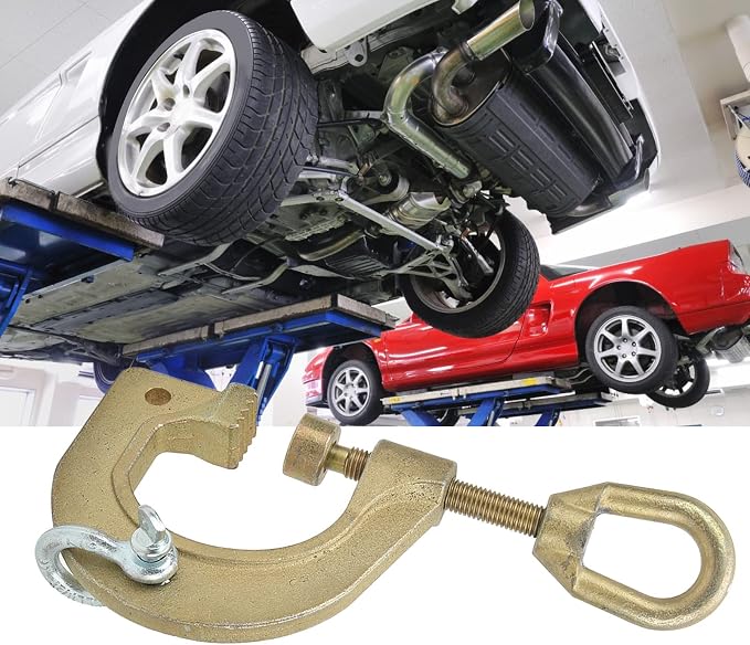 Acouto Auto Body Frame Clamp 2 Way G Clamp Self Tightening Pull Clamp Frame Back Auto Body Repair Tools for Car Truck Bus, Chrome Vanadium Steel Automotive Tools & Equipment