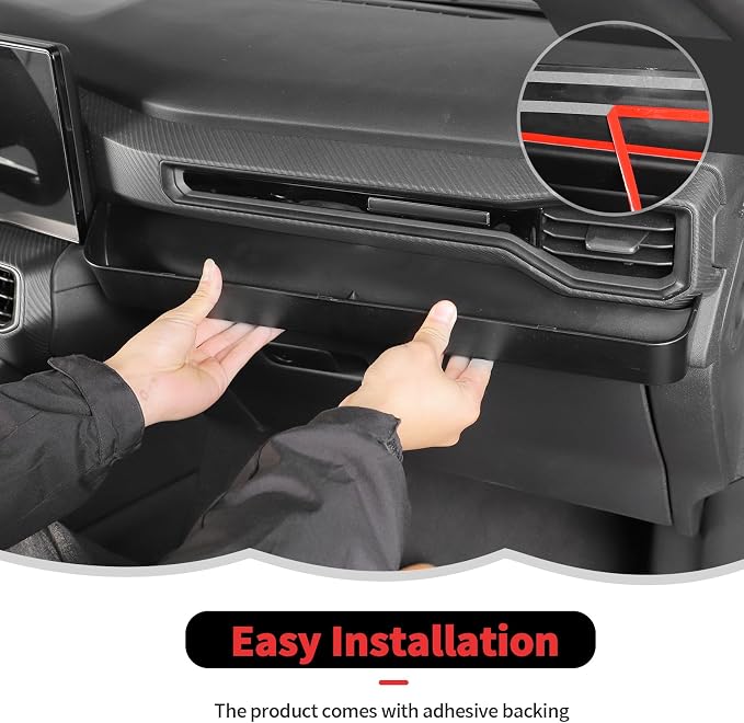 RT-TCZ Center Console Co-Pilot Storage Box Passenger Storage Box Organizer Tray Storage Interior Accessories for Ford Mustang 2024 2025