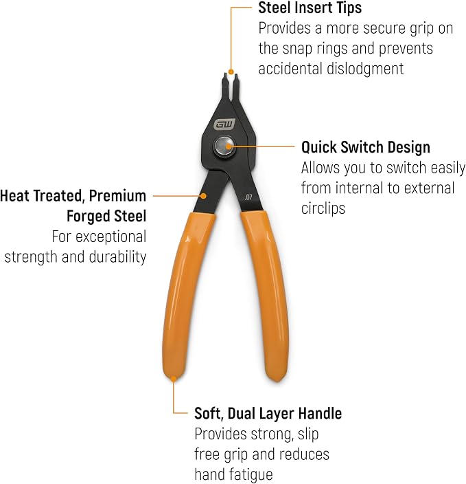 GEARWRENCH 12 Pc Convertible Snap Ring Pliers | 89710