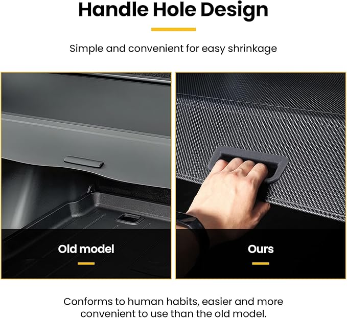 Cargo Cover for Hyundai Tucson 2022-2026, Retractable Trunk Cover Privacy Shade for 22-26 Hyundai Tucson (Carbon Fiber Leather + Net)