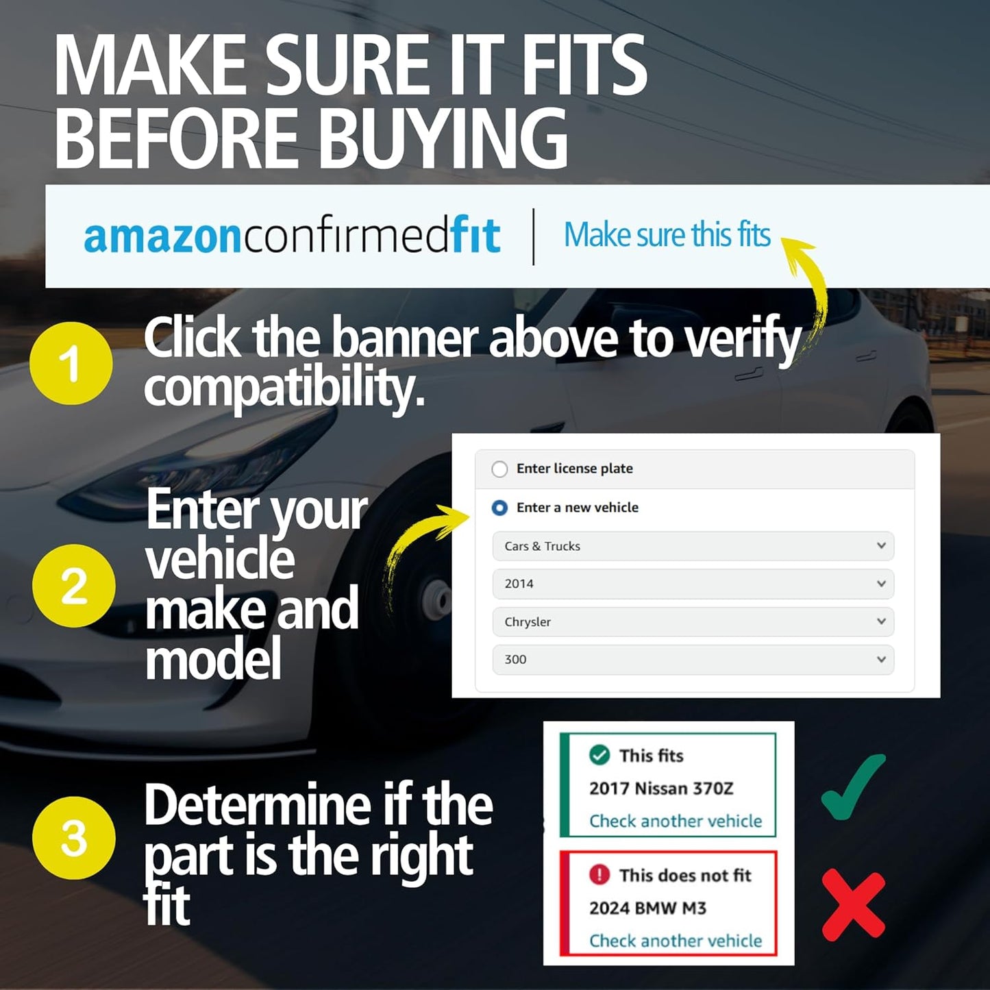 Premium Semi-Metallic Rear Brake Pads (1001-1681M) Compatible with 2013-2021 Mercedes-Benz (AMG GT 63/AMG GT 63 S/AMG GT S/E63 AMG S/Maybach S600/S63 AMG/S65 AMG/SL63 AMG/SL65 AMG)