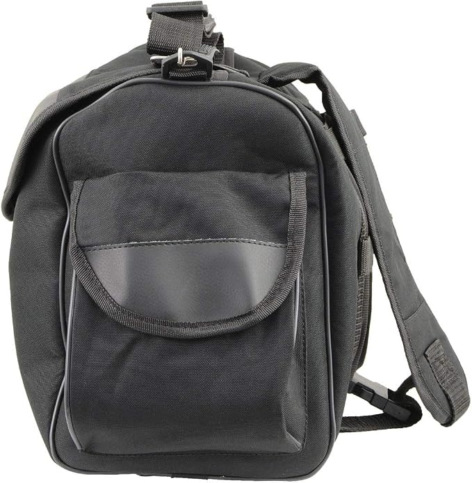 Milwaukee Leather SH630 Medium Black Textile Motorcycle Sissy Bar Duffle Bag - Medium