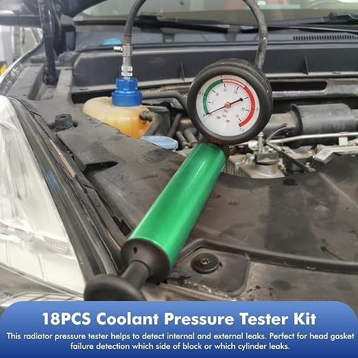 Universal Radiator Pressure Tester Kit Coolant Vacuum Refill System 18ps (A02)