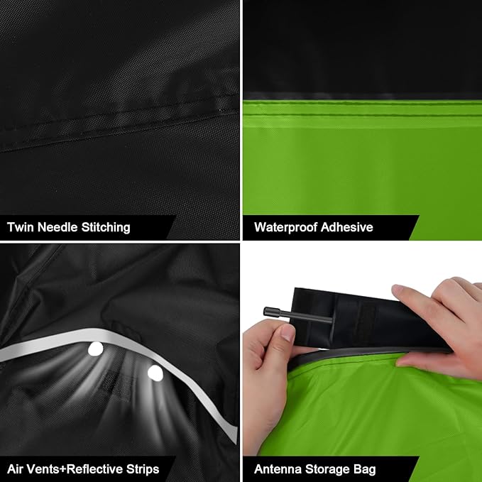 Waterproof Motorcycle Cover Replace for Kawasaki Z125/Z125 Pro/KLX 110 Models, 420D Oxford Cloth Motorcycle Cover for Snow Rain Dust Protection