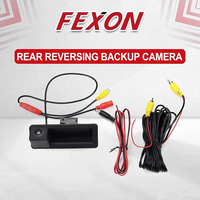 FEXON HD 1080P 30FPS Rear Reversing Backup Camera Waterproof Night Vision Compatible for X5 X1 X6 E39 E53 E82 E88 E84 E90 E91 E92 E93 E60 E61 E70 E71 E72 2002-2011