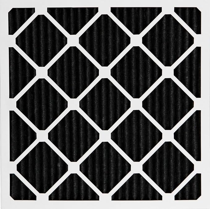 Nordic Pure 25x25x1 (Actual Size: 24 1/2 x 24 1/2 x 3/4) Pure Carbon Pleated Odor Reduction Furnace Air Filters 4 Pack